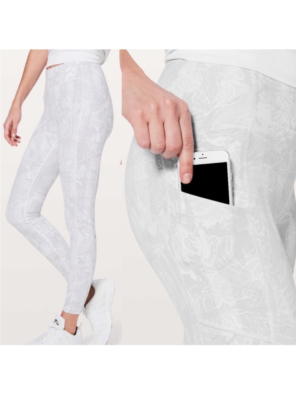 Lululemon Speed Up Tight Full-On Luxtreme Eternal Wave White W5BC5S Size 8